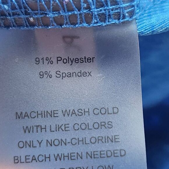 Soybu womens M sporty royal blue short sleeve collared shirt sport top active we - Picture 4 of 5